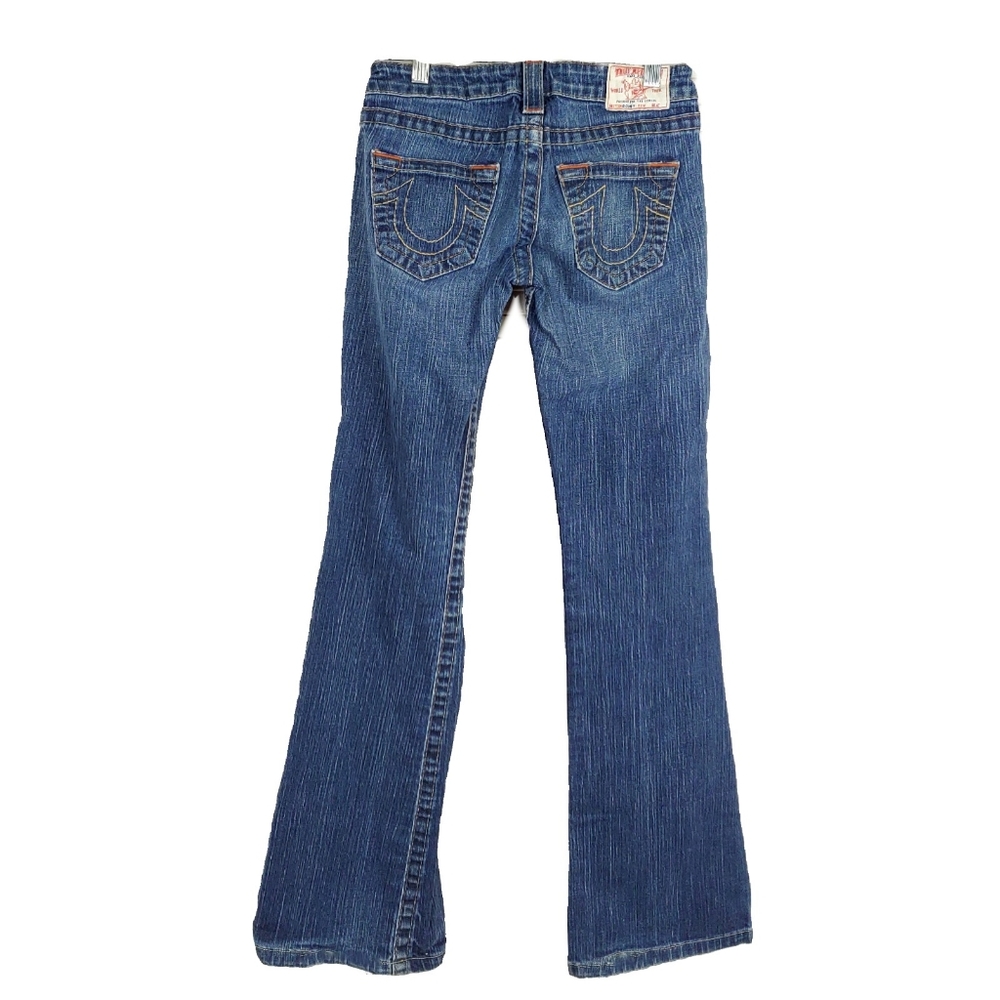True Religion Bobby Womens 26 Medium Wash Flare Jeans - Picture 5 of 5